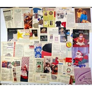 Ephemera 33+ Cut Out Pages pictures articles Workbasket Magazine January 1993
